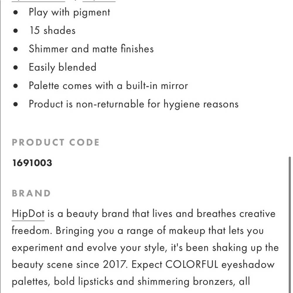 ✨HIPDOT ZION Eyeshadow Palette + Sponge Duo